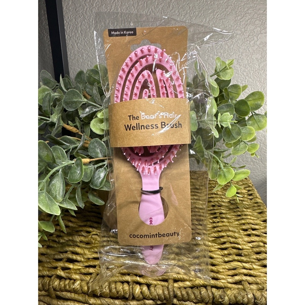 Cocomint Beauty The Best Hair‎ Wellness Brush Pink Detangling Boar Bristle
